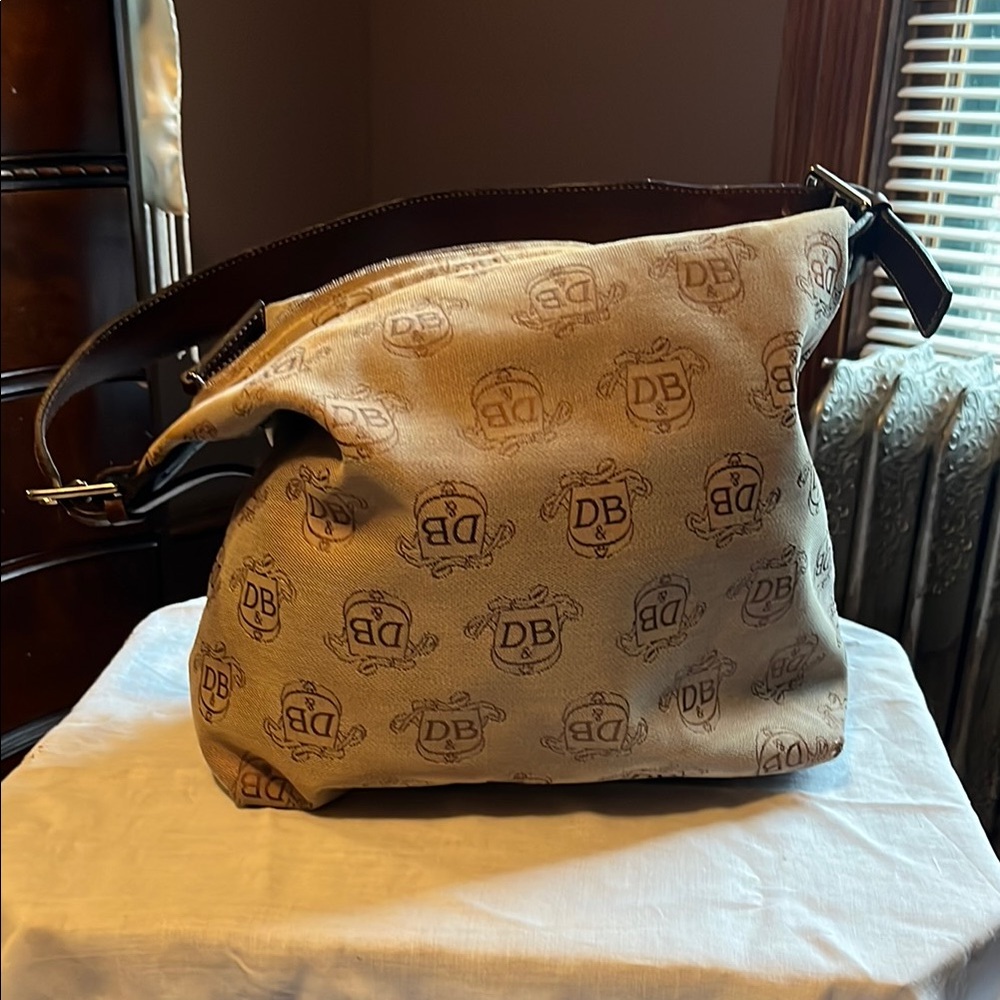Dooney & Bourke vintage Beige Monogram Shoulder Bag
